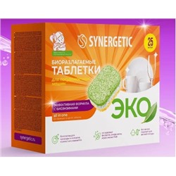 Synergetic Бесфосфатные Таблетки для посудомоечных машин 25 шт 102025