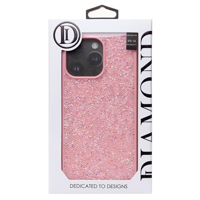 Чехол-накладка - PC071 POSH SHINE для "Apple iPhone 14 Pro Max" россыпь кристаллов (pink) (231600)