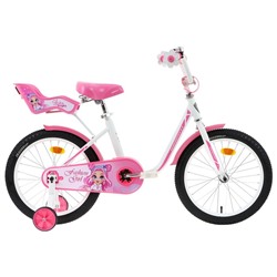 Велосипед 18" Graffiti Fashion Girl, цвет белый/розовый