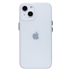 Чехол-накладка - PC091 для "Apple iPhone 14/iPhone 13" (matte transparent/white)