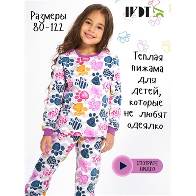 IvDt-ПЖ0188 Пижама детская теплая "Лапуля"