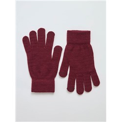 Однотонные перчатки Бордовый