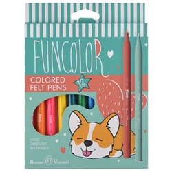 Фломастеры 12цв "FUNCOLOR" 32-0067 Bruno Visconti