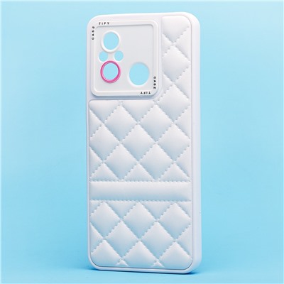 Чехол-накладка - SC318 экокожа для "Xiaomi Poco C55/Redmi 12C" (white)