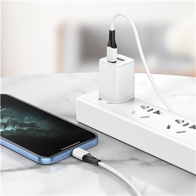 Кабель Type-C - Apple lightning Borofone BX79 PD 20W 100см 3A  (white)