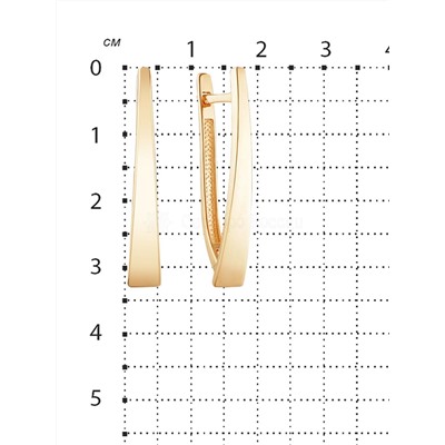 Серьги из золочёного серебра 925 пробы 402G002-146