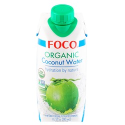 Органическая кокосовая вода Foco, Вьетнам, 330 мл