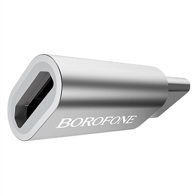 Адаптер Borofone BV4 Micro to Type-c Adapter (silver)