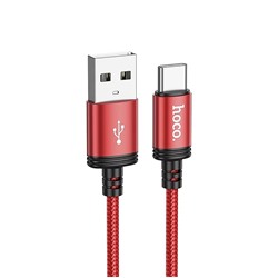 Кабель USB - Type-C Hoco X89 Wind  100см 3A  (red)