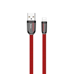 Кабель USB - Apple lightning Hoco U74  120см 2,4A  (red)