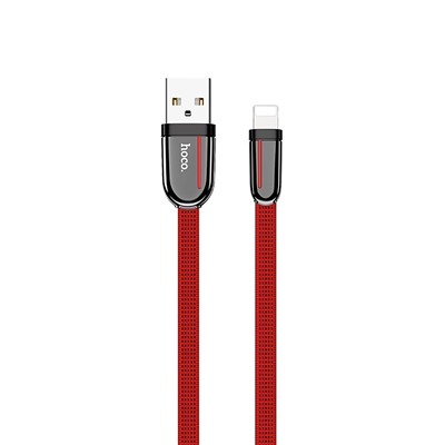 Кабель USB - Apple lightning Hoco U74  120см 2,4A  (red)