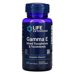 Life Extension, Gamma E Mixed Tocopherols & Tocotrienols, 60 Softgels