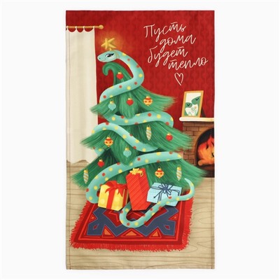 Набор в мешочке Этель Новогодний подарок: полотенце 40х70 см, формочки для запекания - 3 шт. 1064492