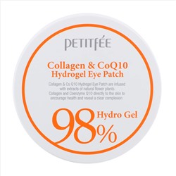 Petitfee, Патчи для глаз с коллагеном и гидрогелем CoQ10, 60 шт, 1,4 г каждый