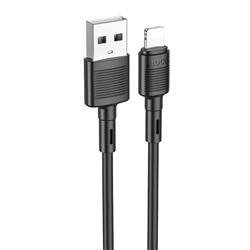 Кабель USB - Apple lightning Hoco X83  100см 2,4A  (black)