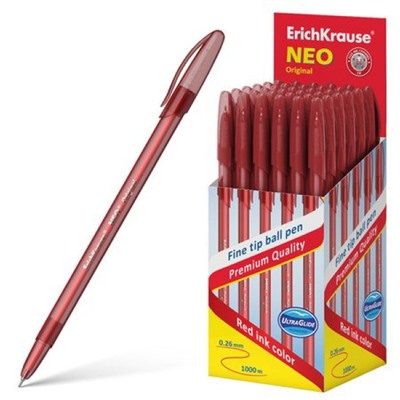 Ручка шариковая Neo Original красная 0.7мм 46517 Erich Krause