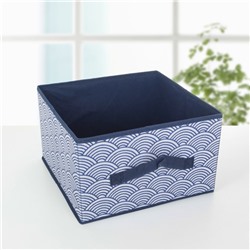 Короб стеллажный для хранения Доляна «Волна», 29×29×18 см, цвет синий