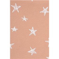 Пеленка детская Crockid К 8512 маленькие звезды на светло-коричневом я119