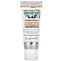 TheraBreath, Fresh Breath Toothpaste, Peppermint, 4 oz (113.5 g)