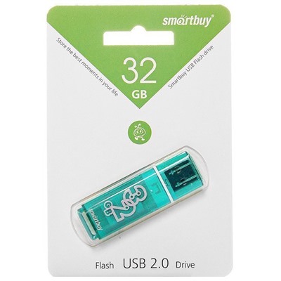 Флэш накопитель USB 32 Гб Smart Buy Glossy (green)