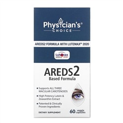Physician's Choice, Eye Health, Areds2 Formula, 60 Vegetarian Capsules