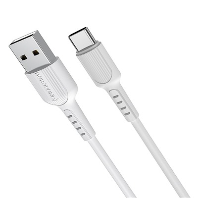 Кабель USB - Type-C Borofone BX16 Easy (повр. уп)  100см 3A  (white)