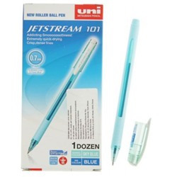 Ручка шариковая SX-101-07FL "Jetstream" синяя 0.7мм бирюзовый корпус (120355) Uni Mitsubishi Pencil
