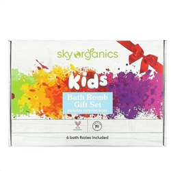 Sky Organics, Детские бомбочки для ванны с игрушками-сюрпризами, 6 шт.