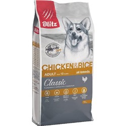 Сухой корм Blitz Chiken and Rice для собак, курица/рис, 15 кг