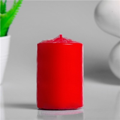 Свеча - цилиндр ароматическая "Сладкая малина", 5,6х8 см