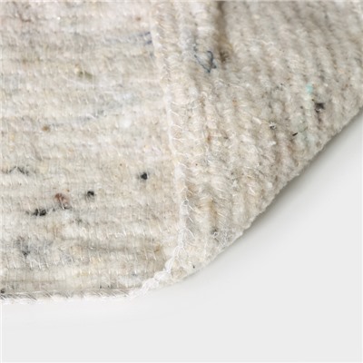 Салфетка - тряпка хозяйственная Доляна, 60×80 см, плотность 180 г/м, строчка 2,5 мм, с оверлоком, белая