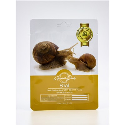 GRACE DAY - МАСКА ТКАНЕВАЯ ДЛЯ ЛИЦА TRADITIONAL ORIENTAL MASK SHEET SNAIL, 22 G