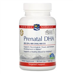 Nordic Naturals, Prenatal DHA, 500 mg, 90 Softgels