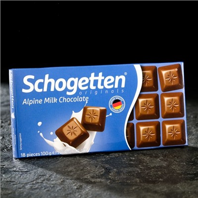 Шоколад Schogetten Alpine Milk Chocolate, 100 г