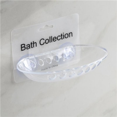 Мыльница на присосках Bath Collection, пластик, 15,5×9,5×3 см, цвет МИКС