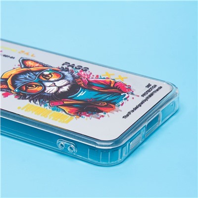 Чехол-накладка - PC092 для "Samsung Galaxy S24" (кот) (transparent)