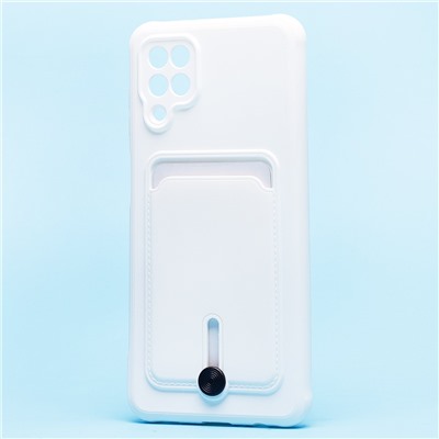 Чехол-накладка - SC304 с картхолдером для "Samsung SM-A125 Galaxy A12" (white) (208712)