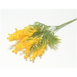 Искусственные цветы, Ветка в букете мимоза (1010237) желтый