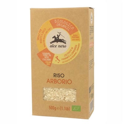 Рис белый Arborio Alce Nero, 500 г