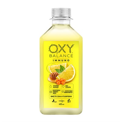 Напиток Immuno "Облепиха-лимон-мёд" Oxy Balance, 400 мл