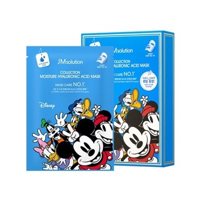 JMsolution Маска-салфетка с гиалуроновой кислотой Disney collection moisture hyaluronic acid