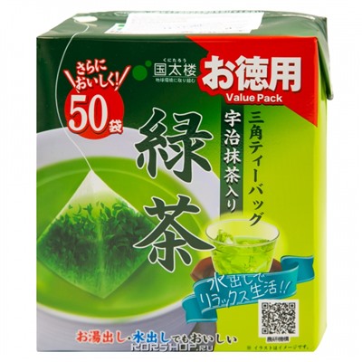 Чай зеленый Эйванс Avance Сенча Kunitaro, Япония, 100 г (50 пирамидок) Акция