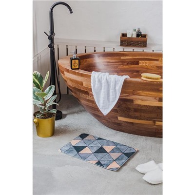 Коврик для ванной и туалета Доляна «Грэй», 40×60 см