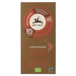 Шоколад Горький с дроблёными зёрнами какао плиточный Alce Nero, 100 г