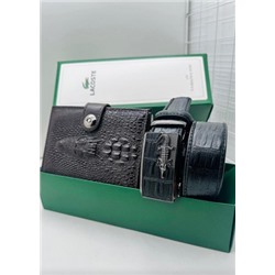 Подарочный набор для мужчины ремень, кошелек + коробка #21177533