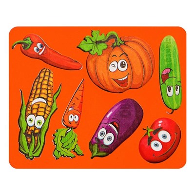 Трафарет для рисования "Овощи", европодвес, микс