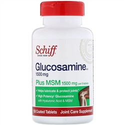 Schiff, Глюкозамин с MSM, 150 таблеток в оболочке