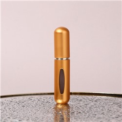 Атомайзер для парфюма, с распылителем, 10 мл, цвет золотистый
