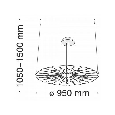 Подвесной светильник Volare MOD037PL-L48B. ТМ Maytoni