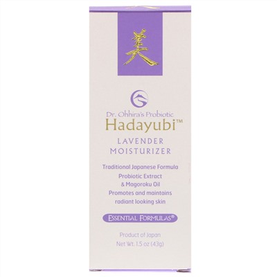 Dr. Ohhira's, Hadayubi Lavendar Moisturizer, 1.5 oz (43 g)